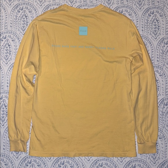 Comfort Colors Seaside 30a Yellow Long Sleeve Tee Size Small - Picture 3 of 4